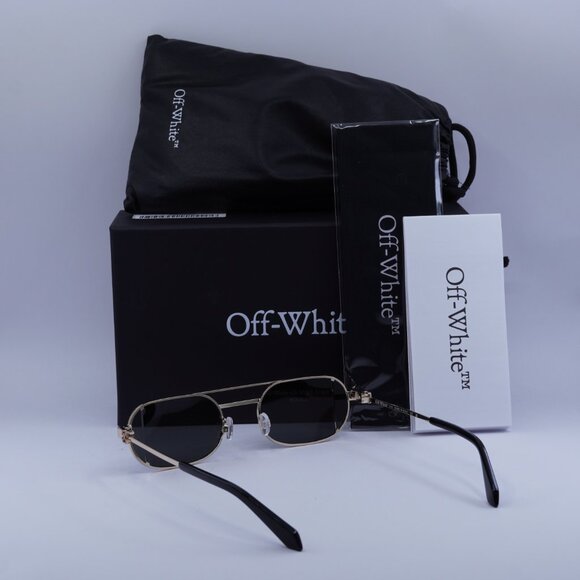 Off-White OERI14H LYNN 7606 Oval Sunglasses – Gold/Grey main image 6